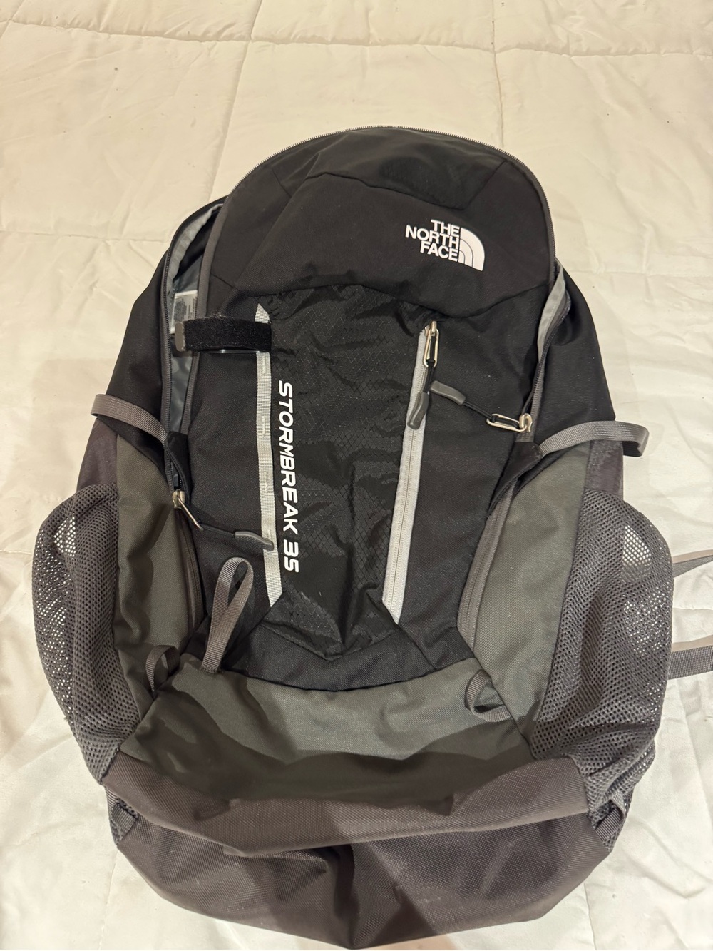 The North Face Black & Gray Stormbreak 35 Backpack